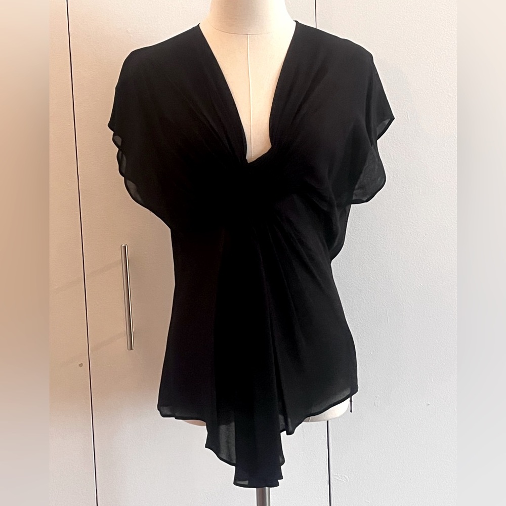 Cynthia Vincent Top Black Sz M